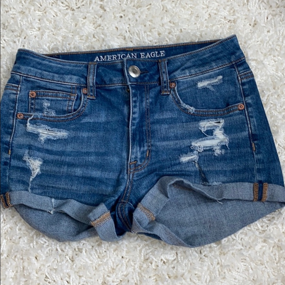 American Eagle super stretch jean shorts